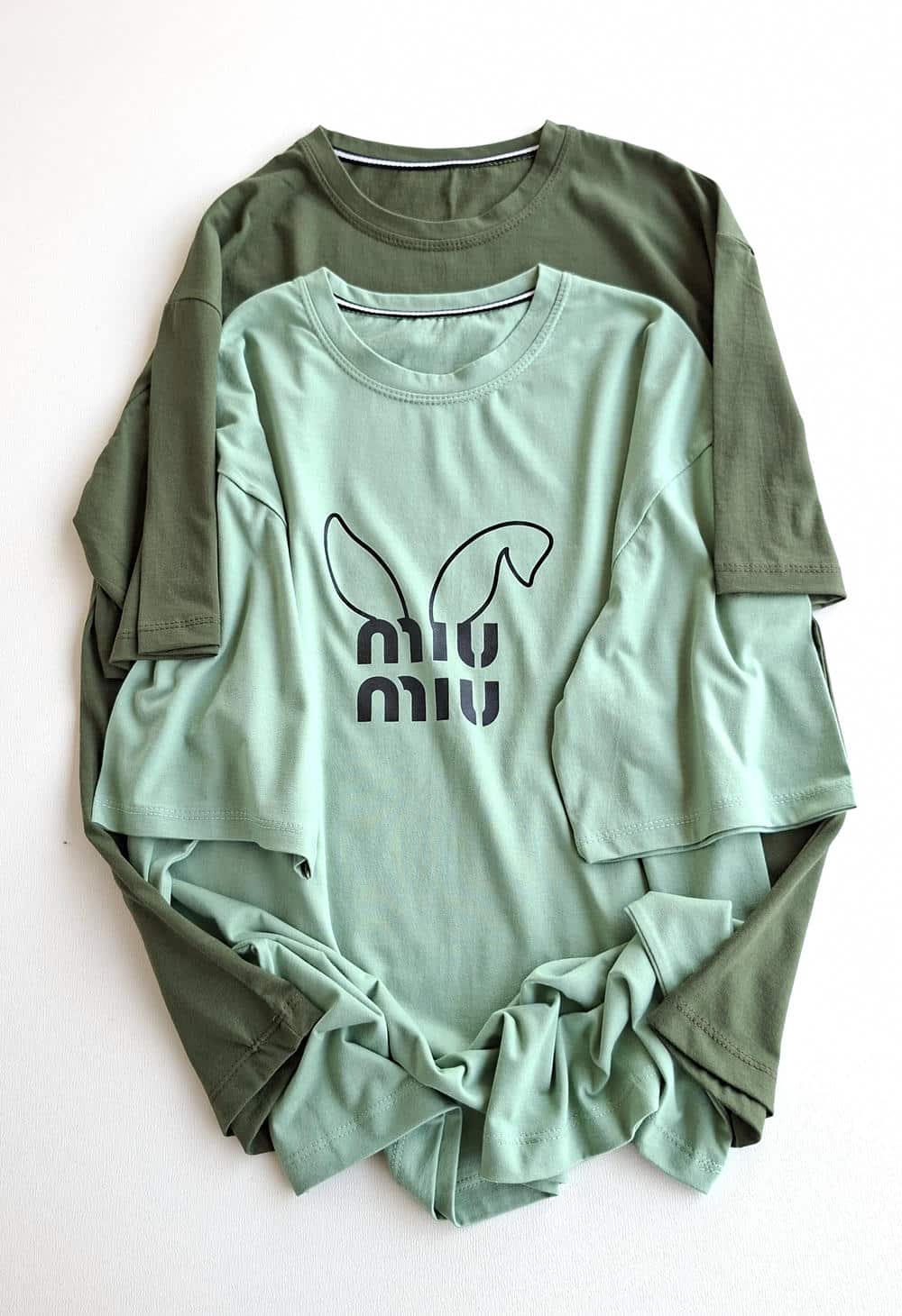 تیشرت لانگ miu miu