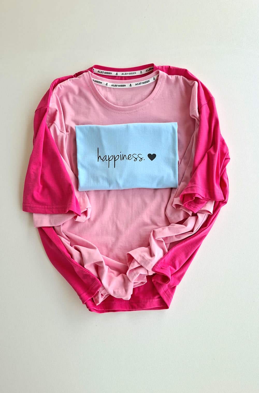 تیشرت باکسی happiness